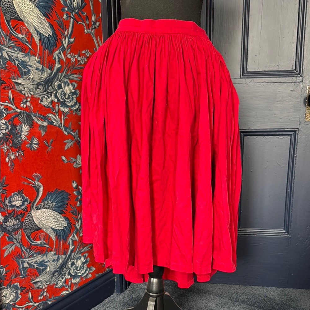 Elegant Red Women's Skirt